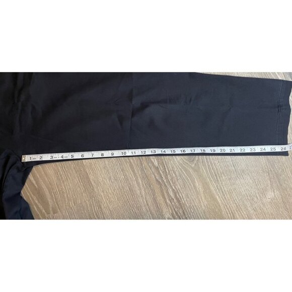 Talbots Black Stretch Chino Flat Front Petite Pants Sz 6P - Picture 11 of 12